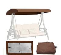 Toldo De Repuesto Para Silla De Columpio, Capota Para Columpio De Patio Impermeable, Techo De Repuesto Para Columpio De Jardín Universal, Techo De Oxford 210D(Brown,56x47x8in(142x120x20cm))