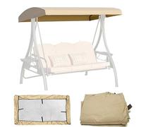 Toldo De Repuesto Para Silla De Columpio, Capota Para Columpio De Patio Impermeable, Techo De Repuesto Para Columpio De Jardín Universal, Techo De Oxford 210D(Beige,75x52x8in(190x132x20cm))