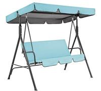 Toldo de repuesto para silla de columpio, material Oxford 210D, cubierta impermeable para columpio de porche para uso en exteriores, se adapta a marcos de 190 x 132 x 15 cm, solución duradera para