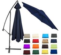 Toldo de repuesto para sombrilla, 2 m, 2,3 m, 2,5 m, 2,7 m, 3 m, tela de 50 m, 6/8 varillas, perfecto para patio, piscina, paraguas al aire libre y resistente a la intemperie
