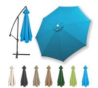 Toldo de repuesto para sombrilla con protección UV 50+, 2,7 m, 3,0 m, 3,5 m, 4 m, 6/8 varillas, uso al aire libre, jardín, patio, playa, cubierta duradera y resistente a la intemperie