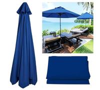Toldo de repuesto para sombrilla de 2 a 3 m, protección UV 50+, 6/8 varillas, parasol de tela para patio, jardín, cubierta de sombrilla de playa