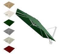 Toldo de repuesto para sombrilla de jardín, 3 x 3 m, resistente a los rayos UV, resistente al viento, para balcón y patio, sombrillas de mercado, color verde (10 x 10 pies)
