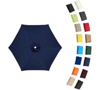Toldo de repuesto para sombrilla de patio, 6.5/7.5/8.9/10 pies, 8 varillas, protección UV e impermeable, ideal para jardines y playas, cubierta de sombra al aire libre