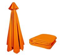Toldo de repuesto para sombrilla de patio al aire libre, impermeable, protección UV para sombrilla de mercado de 8 costillas, cubierta de sombrilla para jardín y terraza