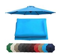 Toldo de repuesto para sombrilla de patio, cubierta cuadrada independiente, se adapta a paraguas de 2 m/2,7 m/3 m, toldo de sombra de 6/8 costillas, ideal para jardín y terraza