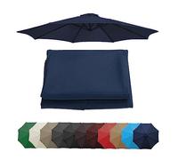 Toldo de repuesto para sombrilla de patio, cubierta cuadrada independiente, se adapta a paraguas de mercado de 2 m/2,7 m/3 m, repuesto de sombra de 6/8 costillas, toldo de jardín