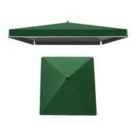 Toldo de repuesto para sombrilla de patio de 4 varillas, tela verde impermeable, 2 x 2,6 m, sombra de jardín, protección duradera al aire libre, perfecta para sombrillas de mercado