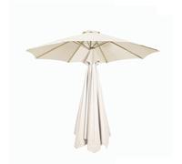 Toldo de Repuesto para Sombrilla de Patio Tela Impermeable para Toldo 2.0m 2.30m 2.70m 3.0m Tela Sombrilla 6/8 Varillas Cubierta de Repuesto para Sombrilla Exterior ( Color : White , Size : 3.0m/10FT-