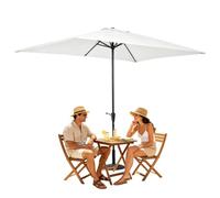Toldo de repuesto para sombrilla de terraza, 200 x 300 cm, rectangular | Parasol de repuesto para exteriores, jardín, patio trasero, mercado, bahía, barbacoas, parques, campin, etc