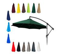 Toldo De Repuesto para Sombrilla Patio 6/8 Varillas para Sombrill | Cubierta Superior De Repuesto Para Sombrilla De Mesa, Mercado O Jardín(Dark green,2.3/7.5ft-8ribs)