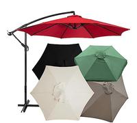 Toldo De Repuesto para Sombrilla Patio 6 Varillas/8 Varillas, Tela Toldo para Paraguas Reemplazo 2m/2,7m/3.0m, Cubierta De Repuesto para Sombrilla De Playa(Color:Forest Green,Tamaño:2m 6-Ribs)