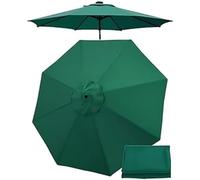 Toldo de repuesto para sombrillas de patio de 6.5 pies, 7.5 pies, 9 pies, 10 pies, cubierta de parasol para jardín, playa y terraza, se adapta a 6/8 varillas - Protección UV