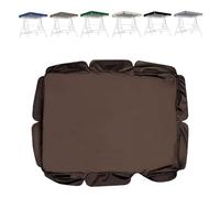 Toldo de repuesto universal para columpio Hollywood, se adapta a 195 x 125 cm, 190 x 132 cm, 142 x 120 cm, cubierta para columpio de patio al aire libre, resistente a los rayos UV (marrón)