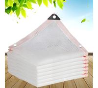 Toldo de tela con protección UV al 50 %, toldo de tela para patio, jardín, pérgola, malla con ojales (5 x 12 m)