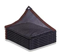 Toldo de tela de vela negra 70 80% de protección UV para jardín, piscina, cobertizo de coche, red de malla duradera para vallas y soluciones de sombra