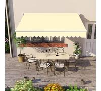 Toldo de tela Oxford impermeable y resistente a los rayos UV para exteriores, terraza, balcón, patio, tienda, incluye cenefa para una mayor protección