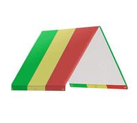 Toldo de tela Oxford para columpios al aire libre, protección UV e impermeable para niños (negro y verde)