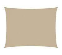 Toldo de tela Oxford rectangular, 2 x 3,5 m, color beige, revestimiento de poliuretano, resistente a los rayos UV y al moho, con sujetadores de acero inoxidable y cuerdas para un fácil montaje en