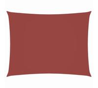 Toldo de tela Oxford rectangular, 2 x 3,5 m, color terracota, con revestimiento de poliuretano, resistente a los rayos UV y al moho, con sujetadores de acero inoxidable y cuerdas para facilitar