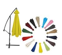 Toldo de tela para sombrero, protección UV 30+ para patio, terraza, jardín, piscina, amarillo, 6 RIBS: 300CM/9.8FT