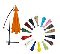 Toldo de tela para sombrero, protección UV 30+ para patio, terraza, jardín, piscina, naranja, 8 RIBS: 400CM/13.1FT