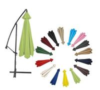 Toldo de tela para sombrero, protección UV 30+ para patio, terraza, jardín, piscina, Pasto Verde, 8 RIBS: 300CM/9.8FT