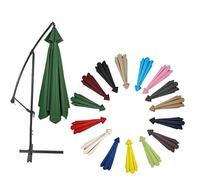 Toldo de tela para sombrero, protección UV 30+ para patio, terraza, jardín, piscina, verde oscuro, 8 RIBS: 300CM/9.8FT