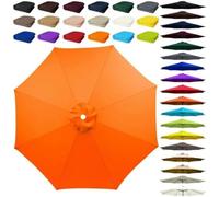 Toldo de tela transpirable resistente a los rayos UV para sombrillas de 8 varillas, ideal para patios y piscinas, cubierta duradera para exteriores, perfecta para protección solar y vida al aire libre