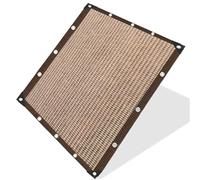 Toldo de vela resistente a los rayos UV con ojales, tela gruesa para exteriores para balcón y jardín, bloqueo solar de patio de 6 x 6 m para una mejor protección UV e ili