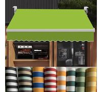 Toldo de vinilo resistente de 280 g para patio, cubierta universal sin marco para cubiertas, restaurantes y tiendas, color verde fruta, 13 x 10 pies y resistente a la intemperie