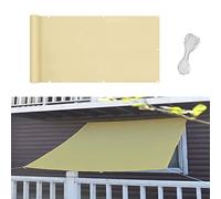 Toldo duradero de 3 x 9 m para jardín, patio y patio, color crema perfecto con cuerda gruesa gratis para fiestas y eventos