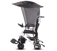 Toldo eléctrico para Silla de Ruedas, Abrazadera para Silla de Paraguas, Cubiertas Impermeables y a Prueba de Polvo, sombrilla Plegable Ajustable para Exteriores para la mayoría de sillas de Ruedas