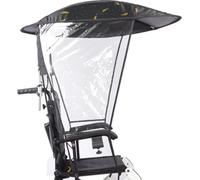 Toldo eléctrico para silla de ruedas, PVC, transparente, ajustable, para sillas de ruedas