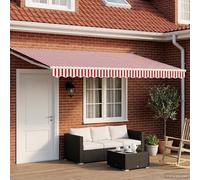 Toldo eléctrico retráctil 4 x con luces LED, resistente a la intemperie, toldo de patio al aire libre para proteger y diseñar el balcón, ideal para un atractivo estético y seguro del sol