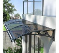 Toldo For Alero De Balcón, Refugio For Lluvia For Balcón De Aleación | 60x200cm,80x200cm,100x200cm,Diseño de policarbonato,Fuerte capacidad de carga,Puertas, Ventanas(80x160cm/32x63in)