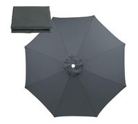 Toldo for sombrilla de patio, toldo for repuesto, for for exteriores con 6/8 varillas 3/2,7/2 m, color café, azul, gris(Gray,9.8ft)