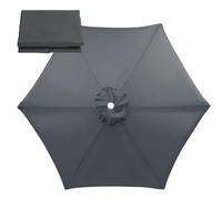Toldo for sombrilla de patio, toldo for repuesto, for for exteriores con 6/8 varillas 3/2,7/2 m, color café, azul, gris(Gray,6.6ft)