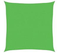 Toldo HDPE 160 g/m² verde claro 2 x 2 m | Permeable al agua, deja pasar el viento, sujetadores de acero inoxidable incluidos, para jardín terraza balcón