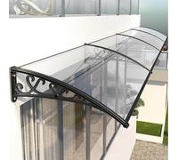 Toldo impermeable azul de 60 x 60 cm, protección contra la lluvia y para patio, porche, jardín, puerta y ventana, transparente, 80 x 80 cm, opción para una cobertura versátil