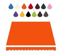 Toldo impermeable con protección UV de repuesto para balcones, 200 x 600 cm, parasol para exteriores, 2 x 1,5 m, multicolor, perfecto para uso en patio