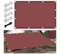 Toldo impermeable de 1,5 x 3,6 m, rectangular, protección UV, para jardín, patio, balcón, incluye cuerdas de tensión para una fácil instalación y uso en exteriores