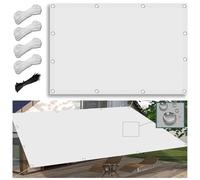 Toldo impermeable de 1,6 x 3,4 m, rectangular, para exteriores, con cuerda y ojales, protección UV para jardín, balcón, patio, terraza, vela ombreggiante