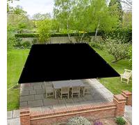 Toldo impermeable de 1 x 1 m, resistente a los rayos UV con ojales de metal cada 50 cm, perfecto para terraza, jardín, patio y coche, incluye cuerda negra para una fácil instalación