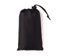 Toldo impermeable de poliéster 210T con 6 puntos de amarre para senderismo, playa, picnic, actividades al aire libre, rojo, morado, negro (150 x 210 cm)