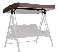 Toldo impermeable de repuesto para exteriores, cubierta antipolvo para porche y silla, para 23 personas, color café, 78in x49in / 198 x 125 cm y resistente a la intemperie
