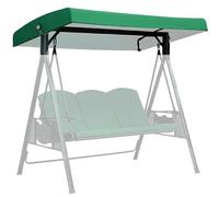 Toldo impermeable Hollywood para columpio, cubierta de protección UV para hamaca de jardín, columpio al aire libre (verde)