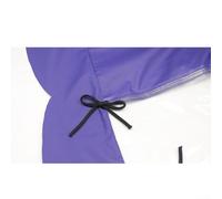 Toldo impermeable para carretilla elevadora con doble capa de PVC y parte delantera transparente, bordes de cuerda de unión para una fijación fácil y segura (gris, 105 x 140 cm)