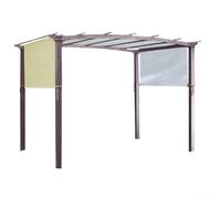 Toldo impermeable para exteriores fabricado con tela de poliéster 190T para uso en jardín y toldo de uvas que ofrece defensa UV y amplia área de cobertura (beige)
