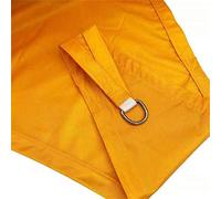 Toldo impermeable para exteriores, protección UV 98% para patio, jardín y fiestas, parasol triangular para verano (amarillo mango, 6 x 6 x 6 m)